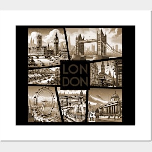 ENGLISH CITY - LONDON - TRAVEL -2 Posters and Art